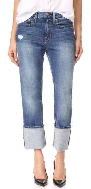 Джинсы с отворотами, модные джинсы 2019