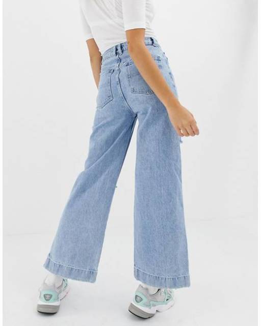 Джинсы клеш, модные джинсы 2019