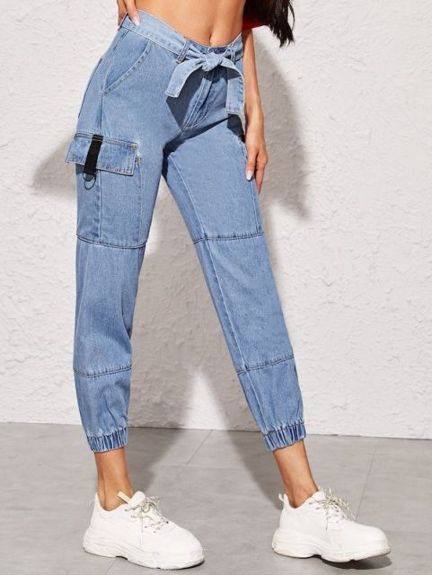 джинсы карго, модные джинсы 2019